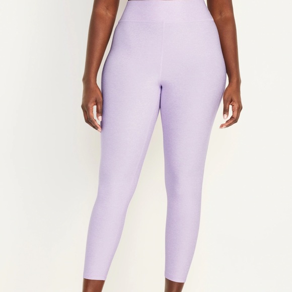 NWT OLD NAVY Extra High-Waisted Cloud+ 7/8 Leggings Color: Lavender Aura XL - Picture 5 of 8